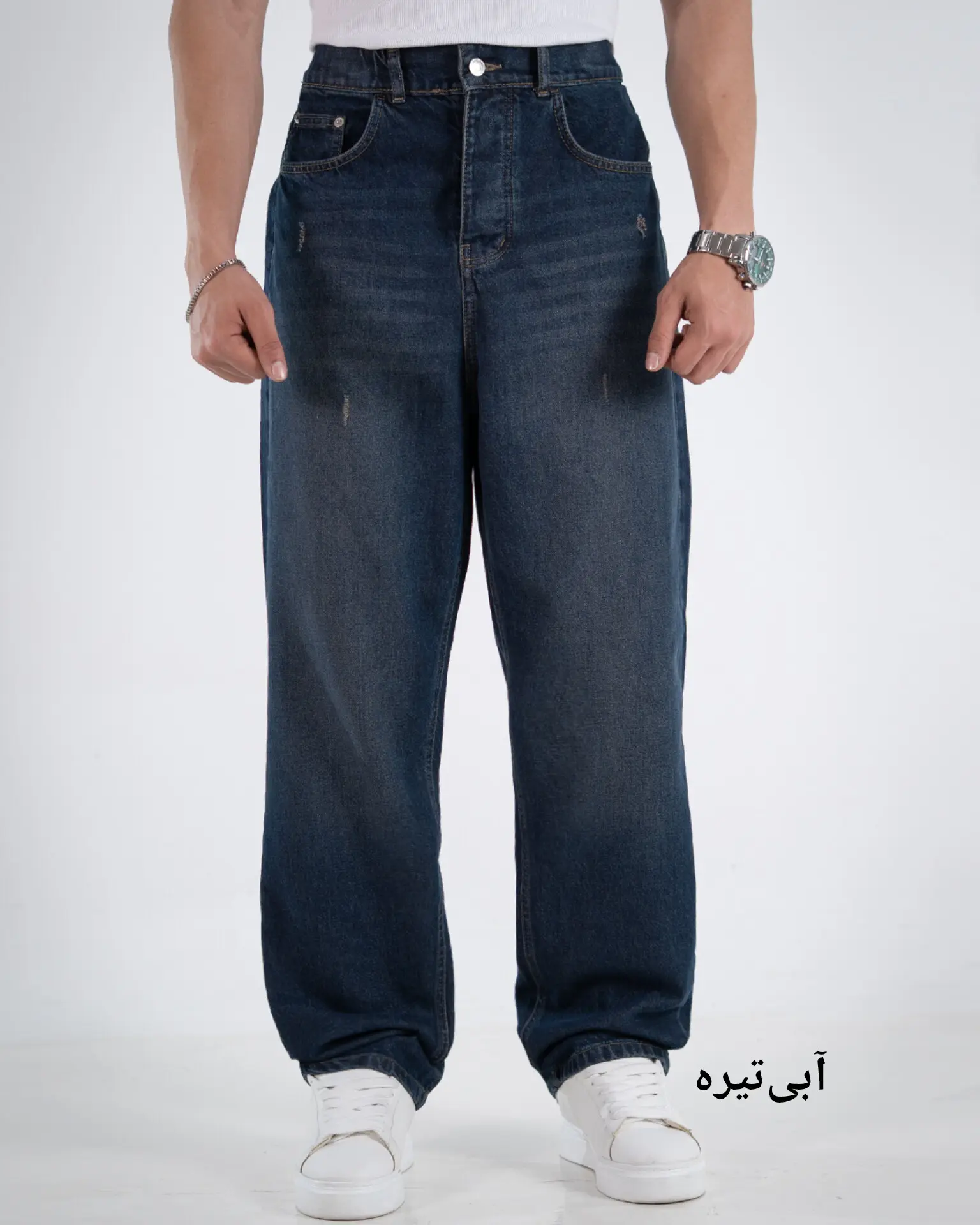 شلوار جین بگ رویال کمرکش-کد5027